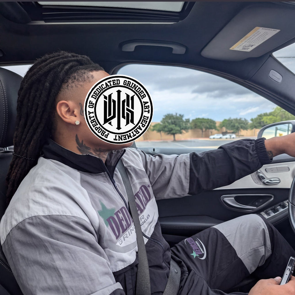 "OVERLY RICH GRINDER" STONE GREY WINDBREAKER SET