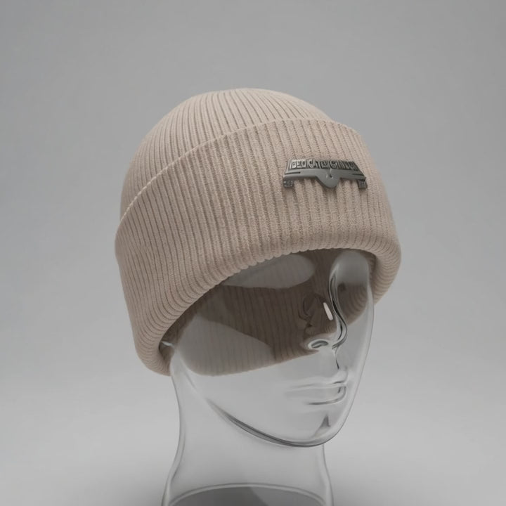 "CELESTINE" woven wool beanie